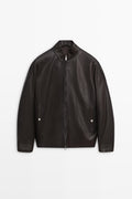 BLACK LEATHER JACKET FOR MEN AND BOYS